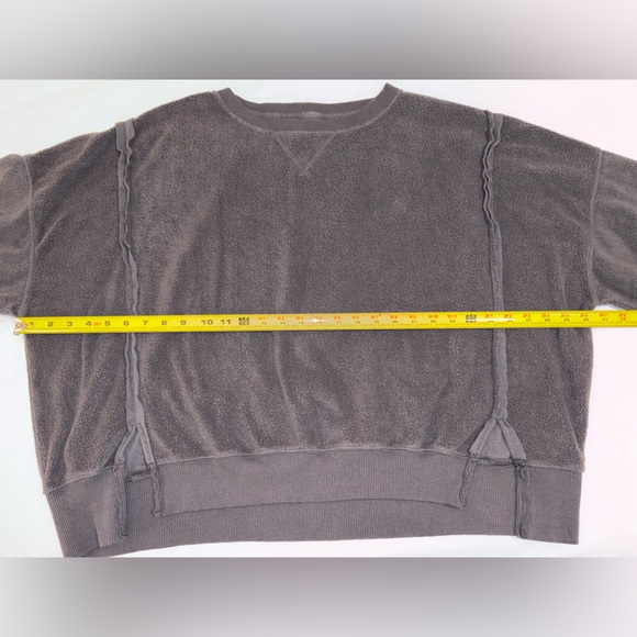 American Eagle This Feels Seriously Huggable Sweatshirt Dark Charcoal – Small - Picture 7 of 12